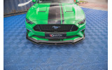 Дифузор переднього бампера з бічними накладками Ford Mustang GT MK6 рестайл вар.1