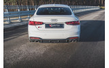 Центральний дифузор заднього бампера Audi S5/A5 S-line F5 Sportback рестайл