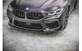 Дифузор переднього бампера із накладками BMW M8 Gran Coupe F93 вер. 1