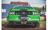 Дифузор під задній бампер із вертикальними ребрами Street pro Ford Mustang MK6 рест. GT