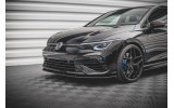 Листя під передній бампер Street pro Volkswagen Golf R MK8