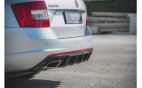 Дифузор заднього бампера SKODA OCTAVIA RS MK3/MK3 FL глянсовий