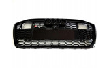 чорні центральні грати в стилі RS для Audi A6 C8 (Під дистронік)