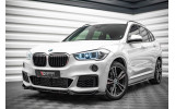 Тюнінговий дифузор під передній бампер BMW X1 F48 М-пакет вер. 2