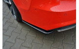 Тюнінгові бічні накладки заднього бампера Audi A7 S-line C7 FL