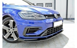 Дифузор переднього бампера VW Golf 7 версія R/R-Line FL