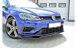 Накладка переднього бампера VW Golf 7 рест. R/R-Line вер. 2