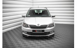 Тюнінгова накладка на передній бампер Skoda Fabia MK3