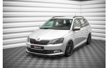 Дифузор тюнінговий для переднього бампера Skoda Fabia MK3 вар.2