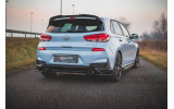 Комплект накладок заднього бампера Hyundai I30 MK3 N вар. 7