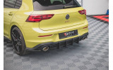 Центральна накладка на задній бампер Racing VW Golf 8 GTI Clubsport