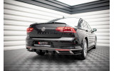 Центральна накладка на задній бампер VW Passat B8 рестайл