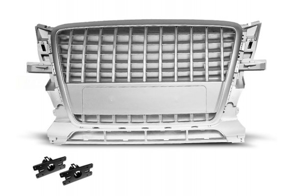 Решітка радіатора AUDI Q5 стиль RS срібна