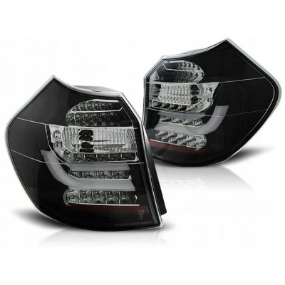 Чорні тюнінг ліхтарі задні BMW 1 E87, E81 2007-2011