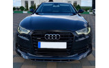 Спойлер переднього бампера Audi A6 C7 дорестайл