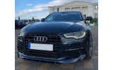 Спойлер переднього бампера Audi A6 C7 дорестайл