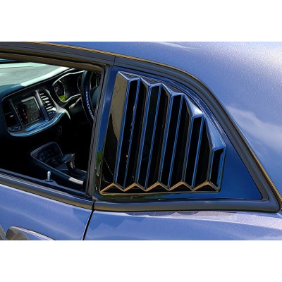 Накладки-жалюзі на бічні вікна Dodge Challenger (2008-2022) v2