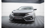 Передній дифузор під бампер Street Pro Honda Civic Sport Mk10