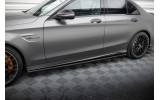 Тюнінгові накладки на бокові пороги Mercedes-AMG C63 Sedan / Estate W205 рестайл