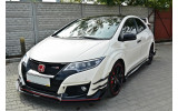 Дифузор переднього бампера Honda Civic IX Type R (вер.2)