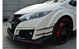 Дифузор переднього бампера Honda Civic IX Type R (вер.2)