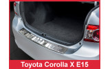 Накладка на бампер із загином Toyota Corolla X E15