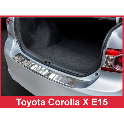 Накладка на бампер із загином Toyota Corolla X E15