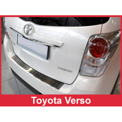 Накладка на бампер із загином Toyota Verso