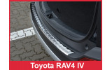 Накладка на бампер із загином та ребрами Toyota Rav4 IV