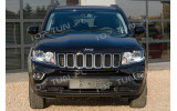 хром накладки на фари Jeep Compass