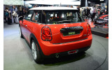 Накладка на бампер із загином Mini Cooper III F56 чорна сталь+carbon red