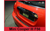 Накладка на бампер із загином Mini Cooper III F56 чорна сталь+carbon red