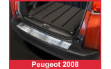 Накладка на бампер із загином Peugeot 2008 Crossover