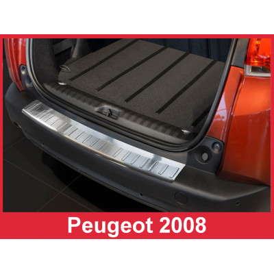 Накладка на бампер із загином Peugeot 2008 Crossover