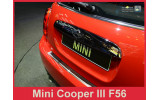 Накладка на бампер із загином Mini Cooper III F56 сталь+carbon red