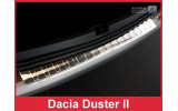 Захисна накладка на бампер із загином Dacia Duster II срібна