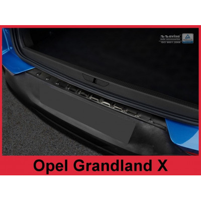 захисна накладка на бампер з ребрами Opel Grandland X (чорна)