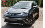 хром накладка переднього бампера Toyota Rav4