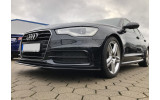 Накладка переднього бампера Audi A6 C7 S-line/S6