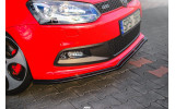 Дифузор переднього бампера Volkswagen Polo MK5 GTI 6R дорестайл верс.2