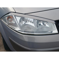 вії (накладки на фари) Renault Megane II abs