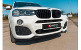 Тюнінговий дифузор переднього бампера BMW X3 F25 M-Pack рест.