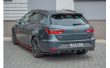 Накладка на спойлер багажника рестайл Seat Leon Mk3 Cupra ST