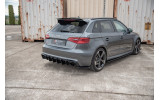 Бічні накладки заднього бампера Audi RS3 8V Sportback (вер. 2)