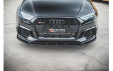 Тюнінг спліттер під передній бампер Audi RS3 8V рестайл вер.4