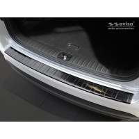 Захисна накладка на борт заднього бампера Hyundai Tucson III чорна