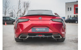 Центральний спойлер під задній бампер Lexus LC 500