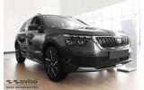 Карбонова накладка для заднього бампера Skoda Kamiq