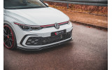 Дифузор тюнінговий під передній бампер VW Golf 8 GTI / R-Line вер.4