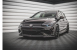 Тюнінговий спойлер під передній бампер VW Golf VIII R вер. 5